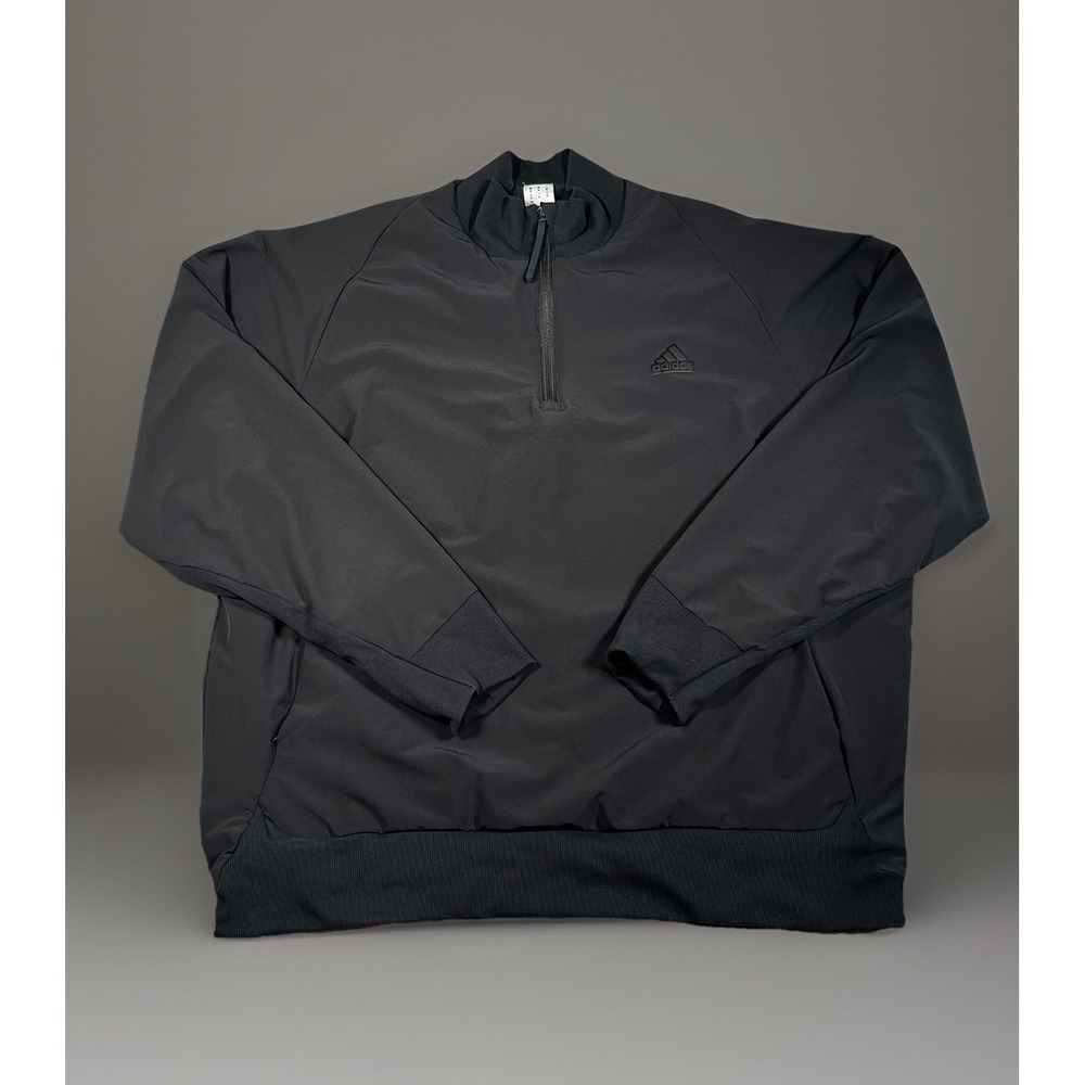 Adidas Z.N.E Woven Quarter Zip Sweater Track Top Women's Size XL Black‎